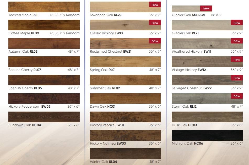 Art Select Wood Collection LVT Designs