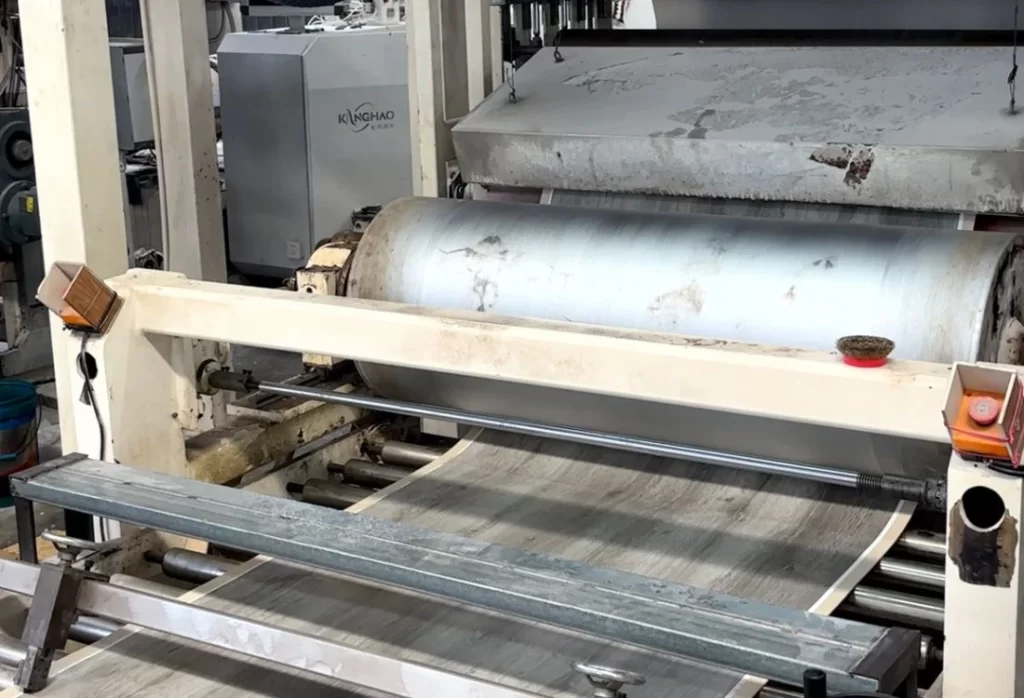 Factory Direct Rigid Core Flooring SPC Extrusion Production