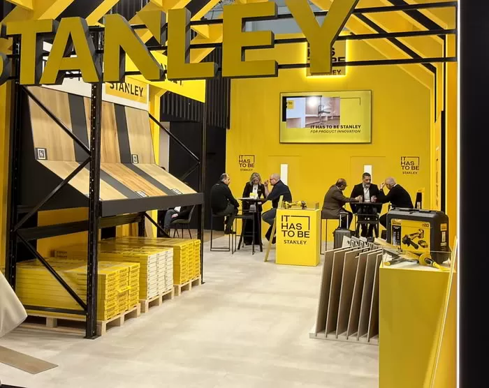 Stanley Retailer Display example shown at Flooring exhibition