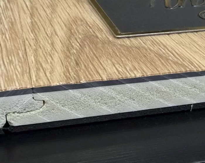 Close up of WPC flooring