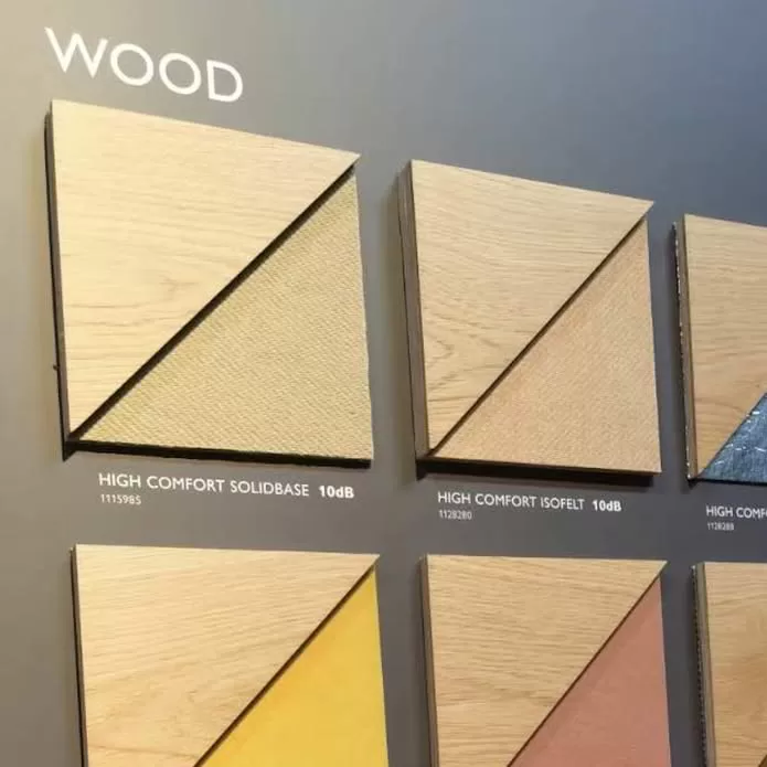 Hardwood flooring with acoustic backing