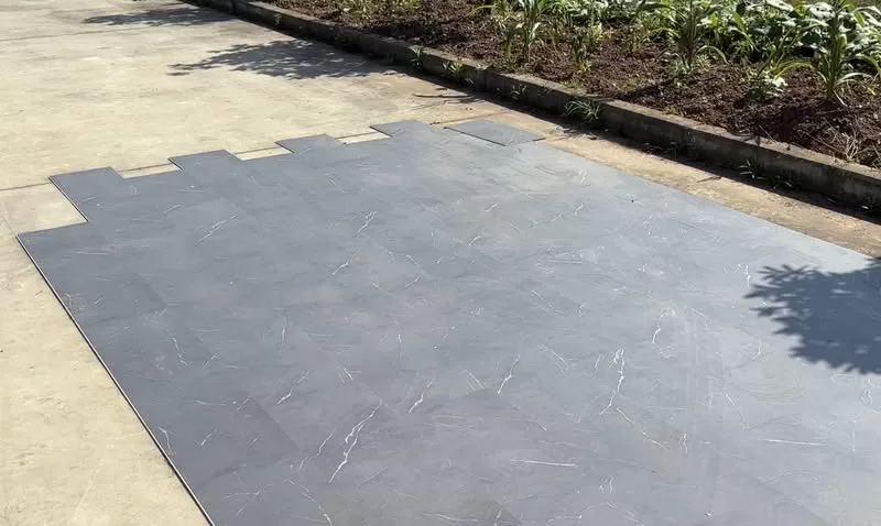 Superior dimensional stability SPC flooring testing under open exposures 