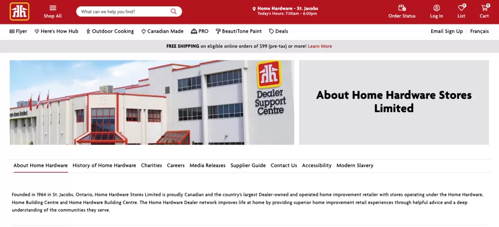The Home Hardware Stores Canada