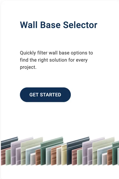 johnsonite Wall Base Selector